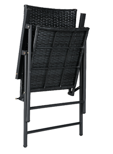 เก้าอี้หวายพับได้แบบเรียบง่ายนั่งสบายน้ำหนักเบาสำหรับระเบียงกลางแจ้งวิลล่าลาน - Product Image 2