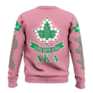 Sudadera de Forro Polar con Cuello Redondo y Bordado Sólido en Blanco/Rosa/Verde, Unisex, Talla Grande, Informal, para Invierno - Product Image 6