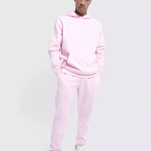 Maßgefertigter Unisex Oversized Trainingsanzug Fleece-Pullover Hoodie mit Kordelzug Elastische Taille Jogginghose Zweiteiliges Set Großhandel - Product Image 5