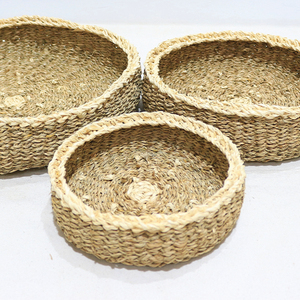 Panier de rangement en jonc tressé rond pour l'organisation de la maison – Offre spéciale - Product Image 6