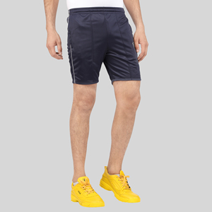Shorts de sport pour homme noirs, séchage rapide, taille mi-haute élastique, avec poche latérale, polyester/coton - Product Image 5