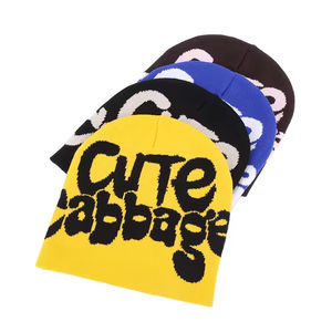 Bonnet d'hiver personnalisé sans revers en jacquard tricoté plat 100 % acrylique respirant et imperméable, avec logo intégral, unisexe adulte - Product Image 3