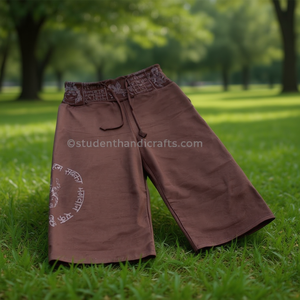 100% Coton Half Track de couleur marron - Product Image 3