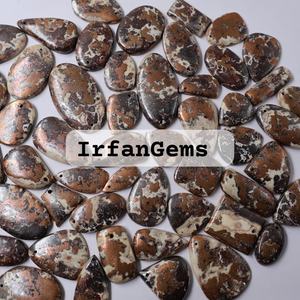 โดโลไมต์ทองแดงอัญมณีอัญมณีหลวมทองแดงโดโลไมต์ Cabochon ในรูปผสมทองแดงโดโลไมต์กึ่งมีค่าจี้ขนาดพื้นเมือง - Product Image 2