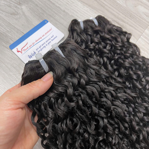Extension de cheveux à texture populaire en Afrique Pixie bouclé à la vapeur grande quantité en stock fournisseur vietnamien pas d'enchevêtrement - Product Image 4