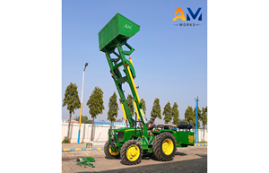 Cargador de Cangrejos No Telescópico Ashok Metal Works para Tractor Sonalika, Capacidad de Cucharón de 400 kg, Altura de Descarga de 16 pies, Confiable, 1 Año de Garantía - Product Image 3
