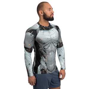 Camiseta de Manga Larga Transpirable para Hombre, Diseño Cyberpunk Robot, Impresión por Sublimación, Secado Rápido, Spandex/Nailon, Sin Costuras - Product Image 2