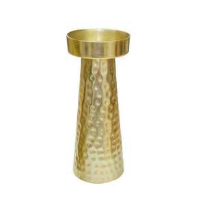 Single Piece <b>Large</b> Pillar <b>Candle</b> Holder Brass Table Decorative Royal <b>Candle</b> Stand for Single Candlestick Holder Low Prices - Product Image 6