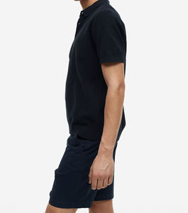 Nouvelle Tendance Short en Jean Bleu Uni Longueur Genou Coupe Slim avec Logo Effet Usé et Fermeture Éclair pour Homme - Product Image 2