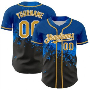 Camisetas de Béisbol para Equipos Deportivos al por Mayor, Logotipos de Equipos de Béisbol Impresos por Sublimación Personalizados, Bordados y Cosidos, Jersey 100% Poliéster - Product Image 1