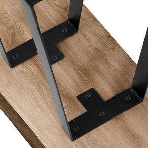 Trapezoid Steel Table Legs 16" 400lbs Load 2 Pcs Furniture Legs for DIY Coffee Tables, Desks, <b>Bench</b>, Night Stands EDPTBL009 - Product Image 3