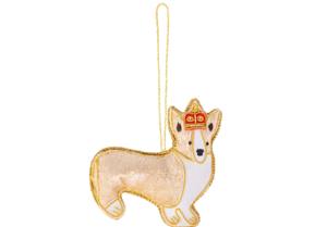 Decoración Colgante con Temática Canina Zari |   Adorno de Cachorro Bordado con Cuentas de Terciopelo |   Decoración de Pared de Lujo para el Hogar y Regalo - Product Image 3