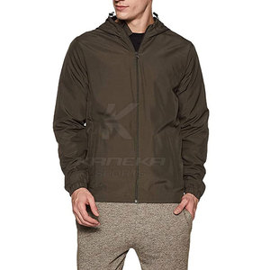 Quality Outdoor Winter <b>Hooded</b> <b>Rain</b> <b>Jacket</b> with Smooth Fabric Finish Breathable & Eco-Friendly Front Logo for Walking Travel - Product Image 3