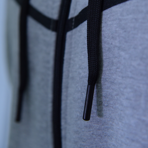 เสื้อฮู้ดซิปผู้ชายแบบปรับแต่งได้ ผ้าหนา 380 กรัม ล้างสีแบบแอซิดวอช สำหรับฤดูหนาว กันยับ ระบายอากาศได้ดี ผ้าฝ้ายฟลีซ 100% ทรงบ็อกซี่แบบครอป - Product Image 6