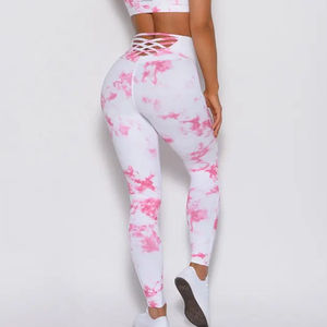 Top Selling Women's Gym Workout Leggings High Quality 100% Cotton Elastic Waist Adult Size Comfortable Breathable Casual - Product Image 3