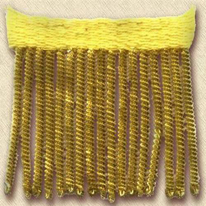 Cinta de alambre trenzado de Mylar dorado de calidad premium, flecos retorcidos, borlas bordadas ecológicas hechas a medida, adorno para zapatos Alpha - Product Image 6