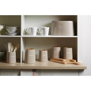 Pot de rangement moderne pour cuisine avec couvercle hermétique, organisateur élégant pour comptoir, pour le sucre, conteneur élégant pour garde-manger, design durable - Product Image 3