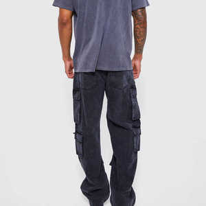 Collection Automne – Jean Cargo Ample Style Urbain pour Homme – Toutes Saisons – Tendance – Coupe Droite – Respirant et Anti-bactérien - Product Image 4
