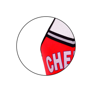 Ensembles d'uniformes de cheerleading personnalisés pour filles et adultes, avec logo frontal imprimé par transfert thermique, pour équipes et compétitions, couleurs variées, hauts et shorts 100% coton - Product Image 4