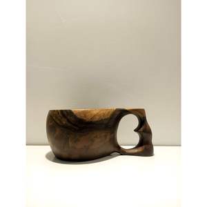 Smooth Handcrafted <b>Wooden</b> Drinking Mug for Daily Use Premium Drink <b>Cup</b> with Comfortable Feel - Product Image 2
