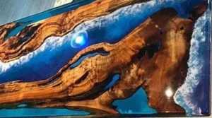 High Quality Handmade Wood Resin <b>Epoxy</b> <b>Coffee</b> <b>Table</b> Natural Live Edge River <b>Table</b> Custom Luxury Wooden Furniture for Living Room - Product Image 5