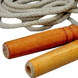 Wooden Handle Adjustable Jump <b>Rope</b> Durable Portable Lightweight Below 1kg for Gym <b>Exercise</b> Unisex Fitness Equipment - Product Image 2