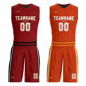 Teamname Basketball Uniforms Sublimated V-Neck Sleeveless Mesh Jersey with Elastic Waist <b>Shorts</b> Breathable Unisex Adult - Product Image 1
