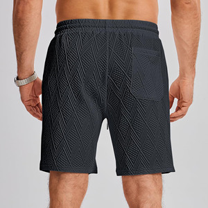Shorts de sport décontractés en coton pour hommes avec impression de logo personnalisé, respirants, pour l'entraînement et la course à pied, avec cordon de serrage - Product Image 2