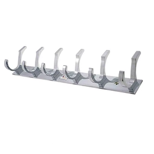 6 Pin Aluminium Cloth <b>Hook</b> for Wall & <b>Door</b> | Premium SS202 Heavy Duty Rustproof Coat Towel Robe Hanger | Bathroom Home Organizer - Product Image 3