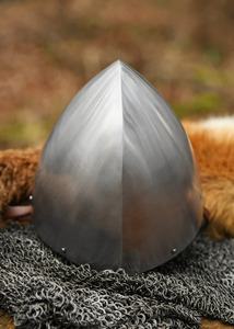 Casque de Chevalier Médiéval Fait Main, Coiffe Métallique Décorative pour Collections, Costumes, Accessoires de Films et Présentations d'Événements - Product Image 2