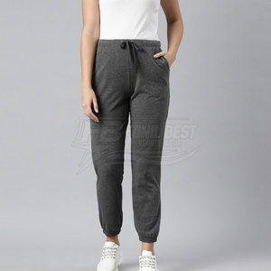 Custom Made Women's <b>Trousers</b>-100% Cotton Eco-Friendly Breathable Mid Waist Casual Fit High Quality Private Label - Product Image 4