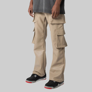 Pantalons en cuir de haute qualité à bas prix pour hommes, logo et taille personnalisés, fabrication sur mesure, vente en gros. - Product Image 4