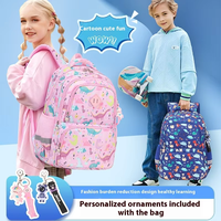 Çocuklar İçin Özel Tasarım Vintage Okul Sırt Çantası - Dayanıklı Su Geçirmez Çok Fonksiyonlu Unisex Tasarım 20-36L Naylon Dış Çerçeveli Fermuarlı Toka