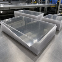 Feuille PET transparente anti-buée de haute qualité sur mesure avec film protecteur double face, qualité alimentaire, service de découpe disponible