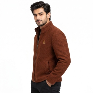 Veste d'hiver en laine pour homme, tissu en laine classique, chaude et confortable, vêtement d'extérieur décontracté, idéal pour les voyages d'hiver, les activités de plein air et la marche - Product Image 6