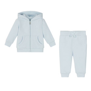 Pantalones Deportivos de Algodón Azul Claro para Bebés, Cintura Elástica, Diseño Casual Simple, para Primavera - Product Image 2