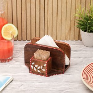 Boîte à mouchoirs en bois personnalisée, porte-mouchoirs de bureau, boîte de rangement pour hôtel, restaurant, café, maison, bureau, salon - Product Image 6