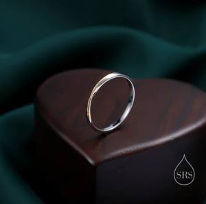 Anillo Mobius en Plata de Ley con Recubrimiento Parcial de Oro, Anillo de Banda Mobius, Anillo de Círculo Mobius, Anillo Infinito - Product Image 4