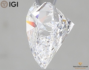 Diamant de laboratoire CVD en forme de cœur, certifié IGI, 1,50 carat, couleur D, clarté VVS1, parfait pour une bague de fiançailles - Product Image 4