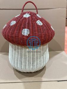 New trend rattan mushroom storage basket make in Vietnam with wholesale price for kid make in Vietnam with wholesale price - Product Image 2