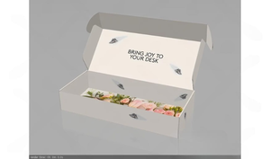Caja de papel estilo correo personalizable TH con estampado floral elegante y mensaje de agradecimiento por el embalaje de la marca - Product Image 4