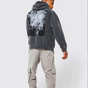 Vente en gros de sweats à capuche pour hommes de qualité supérieure, nouvelle arrivée, effet délavé à l'acide, sweats à capuche pour hommes les plus vendus - Product Image 4