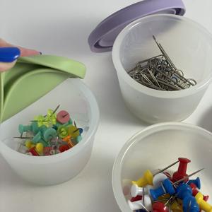 Boîtes alimentaires rondes en silicone transparentes – Boîtes de conservation pour collations, sauces et aliments pour bébés (lot en vrac) - Product Image 4