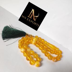 Tasbih de Resina de Calidad Premium con Forma de Búho, 99 Cuentas, Rosario Musulmán para Dhikr, Accesorios de Oración Islámica Hechos a Mano con Técnica de Fundición - Product Image 4