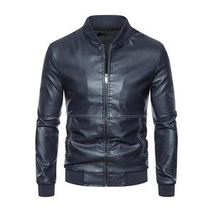 Buenos Precios Chaqueta de Cuero de Piel de Oveja Genuina para Hombre con Cuello Alto y Logotipo Personalizado, Impermeable, Transpirable, Informal, para Invierno - Product Image 2