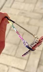 Gafas de Sol de Lujo con Montura sin Aro en Forma de Diamante para Hombre y Mujer, Montura con Circonitas Cúbicas, Estilo Hip Hop - Product Image 2