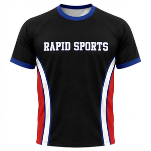 Conjunto de Camiseta y Pantalones Cortos de Netball Sublimados en Negro, Rojo y Blanco para Hombre, Uniforme Deportivo de Poliéster para Equipo, Ropa Deportiva Lateral, Uniforme de Netball para Hombre - Product Image 3