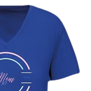 T-shirt graphique bleu pour femme, style décontracté, streetwear, confortable, vêtement de mode pour tous les jours - Product Image 5