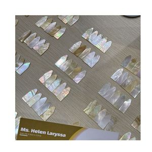 Lámina de Nácar Blanco Pulido Hecha a Mano, Técnica Glaseada de Ninh Thuan, Vietnam, para Incrustaciones Personalizadas en Muebles, Arte y Decoración del Hogar - Product Image 4