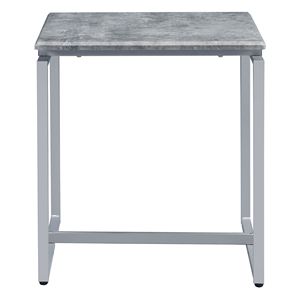 Set occasionale per soggiorno grigio e argento con Base a traliccio - Product Image 4